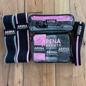 Arena Strength Fabric Resistance Bands and Workout Cards Set.